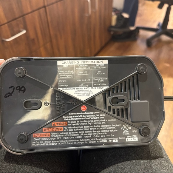 Hoover Charger BH03200 & 20V Lithium Life Battery BH03120 TESTED & WORKING - Picture 6 of 6